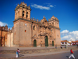 Cuzco, katedrála na Plaza de Armas