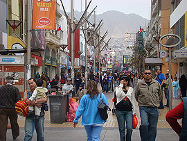 Antofagasta, pěší zóna Arturo Prat Chacón